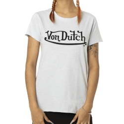T-shirt Bleu Femme Von Dutch Slub
