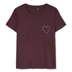 T-Shirt Prune Femme Vero Moda Liana