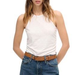 Débardeur Blanc Femme Superdry Superdry Ruched