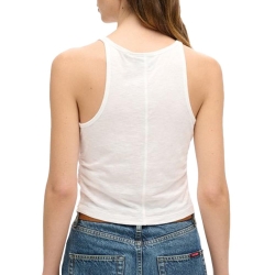 Débardeur Blanc Femme Superdry Superdry Ruched