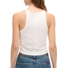 Débardeur Blanc Femme Superdry Superdry Ruched