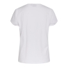 T-shirt Blanc/Rose Femme Pieces Merima