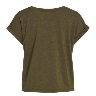 T-Shirt Vert Femme Vila Luxi