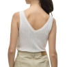 T-Shirt Beige Femme Vero Moda Pointelle