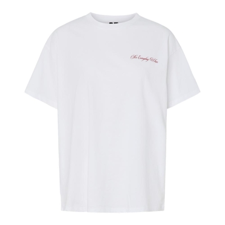 T-shirt Blanc Femme Pieces Fonda