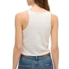 Débardeur Blanc Chiné Femme Superdry Superdry Ruched