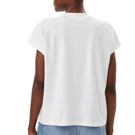 T-Shirt Blanc Femme Tommy Hilfiger Mdrn