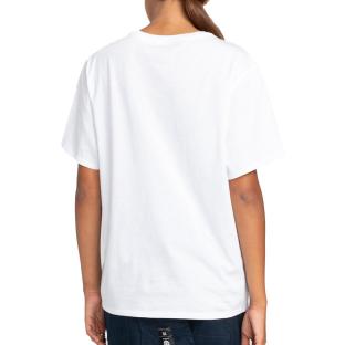 T-shirt Blanc Femme Element Logo Ss W