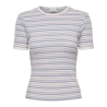 T-Shirt Blanc/Bleu Femme JDY Lada