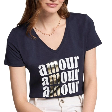 T-shirt Noir Femme Morgan DAMOUR 931
