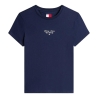 T-Shirt Slim Marine Femme Tommy Hilfiger Logo