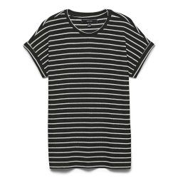 T-Shirt Rayure Noir Femme Vero Moda Brianna 10291353