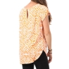 Top Orange à motifs Femme Only Nova