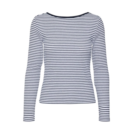 Top Gris/Marine à rayures Femme Vero Moda Chloe