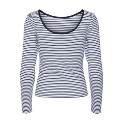 Top Gris/Marine à rayures Femme Vero Moda Chloe