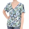 T-shirt Blanc à Motifs Femme Vero Moda Easy V-neck
