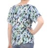 T-shirt Blanc à Motifs Femme Vero Moda Easy V-neck