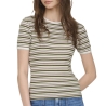 T-Shirt Marron/Beige/Rose Femme JDY Lada