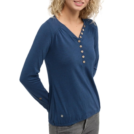 T-shirt Manches Longues Marine Femme Ragwear Pinchi