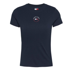 T-Shirt Marine Femme Tommy Hilfiger Slim