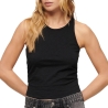 Débardeur Noir Femme Superdry Superdry Ruched