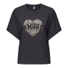 T-Shirt Gris Foncé Femme Only Lucy