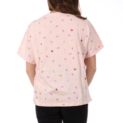 T-Shirt Rose Femme Teddy Smith Kady