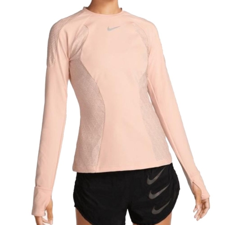 T-shirt Manches Longues Rose Femme Nike Dfadv
