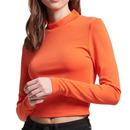 T-Shirt Manches Longues Orange Femme Superdry Open Back