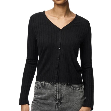 T-Shirt Manches Longues Noir Femme Pieces 17154805