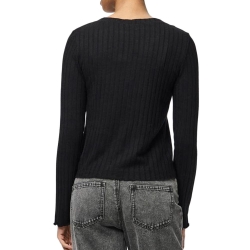 T-Shirt Manches Longues Noir Femme Pieces 17154805