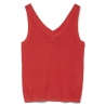 T-Shirt Rouge Femme Vero Moda Pointelle