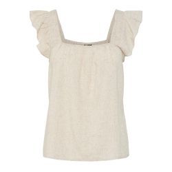 Débardeur Beige Femme Pieces Pia