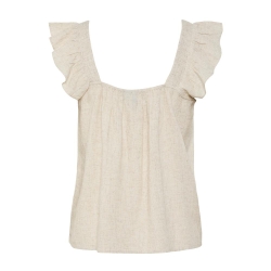Débardeur Beige Femme Pieces Pia
