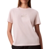 T-Shirt Rose Femme Calvin Klein Jeans Classic Foil