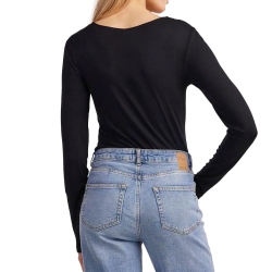 T-Shirt Noir Femme Pieces Pcbarbera