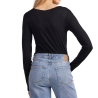 T-Shirt Noir Femme Pieces Pcbarbera