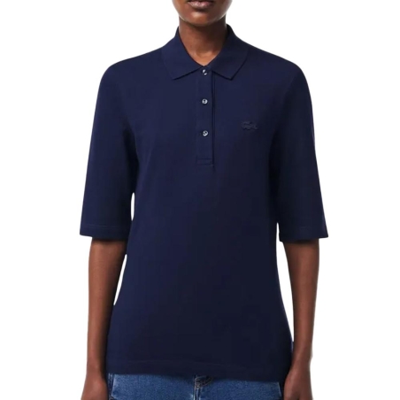 Polo Marine Femme Lacoste Polo Slim Fit