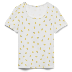 T-Shirt Blanc Femme Vero Moda Citrons