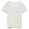 T-Shirt Blanc Femme Vero Moda Citrons