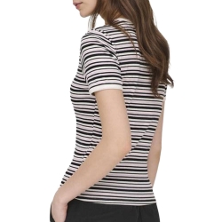 T-Shirt Noir/Blanc Femme JDY Lada