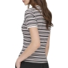 T-Shirt Noir/Blanc Femme JDY Lada