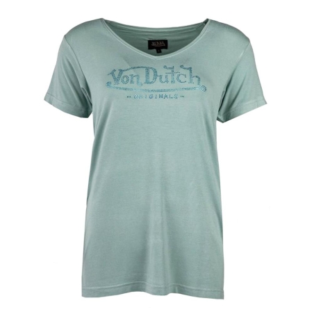T-shirt Bleu Femme Von Dutch Roan
