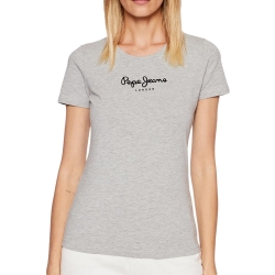 T-shirt Gris Femme Pepe Jeans New Virginia