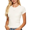 T-Shirt Ecru Femme Tommy Hilfiger Badge