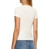 T-Shirt Ecru Femme Tommy Hilfiger Badge