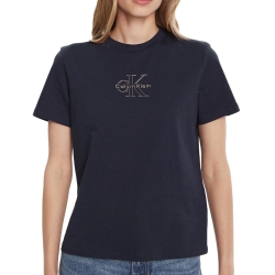 T-Shirt Marine Femme Calvin Klein Jeans Classic
