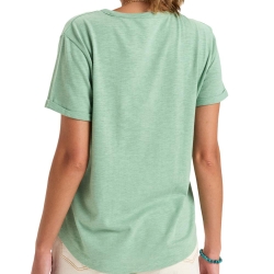 T-shirt Vert Femme Roxy Oceanwave