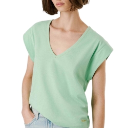 T-shirt Vert Femme Pepe Jeans Anabelle