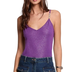 Débardeur Violet Femme Morgan Fantaisie